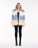 LOLLI POP - Pelliccia voluminosa in faux fur colorata