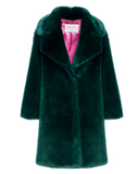 TEDDY POP MIDI - Pelliccia in faux fur green a pelo corto