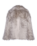 COOL POP - Pelliccia in faux fur Cool Grey a pelo lungo