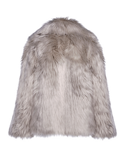 COOL POP - Pelliccia in faux fur Cool Grey a pelo lungo