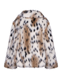 COOL POP - Pelliccia in faux fur leopardato a pelo lungo