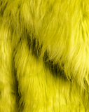 PUFFY POP - Pelliccia voluminosa in faux fur Lime