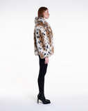 COOL POP - Pelliccia in faux fur leopardato a pelo lungo