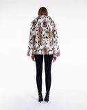 COOL POP - Pelliccia in faux fur leopardato a pelo lungo