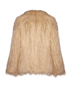 COOL POP - Pelliccia Voluminosa In Faux Fur Burro