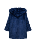 ALLOVER THE POP - oversize con cappuccio Dark Blue