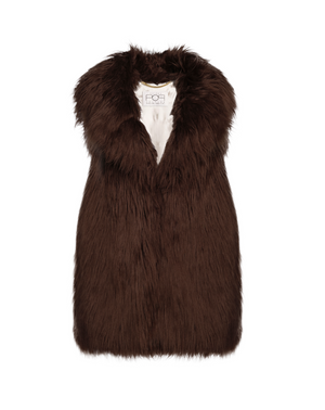 G POP - Gilet chocolate brown