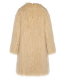 PUFFY POP - Pelliccia voluminosa in faux fur Burro