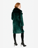 TEDDY POP MIDI - Pelliccia in faux fur green a pelo corto