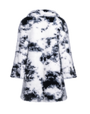 CURLY POP - Cappotto in faux fur white/black