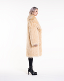 PUFFY POP - Pelliccia voluminosa in faux fur Burro