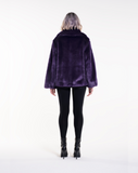 COOL POP - Pelliccia in faux fur purple a pelo corto