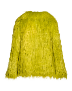 COOL POP - Pelliccia Voluminosa In Faux Fur Lime