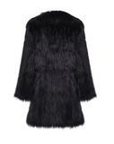 PUFFY POP - Pelliccia voluminosa in faux fur Black